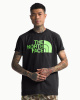 Футболка TNF S/S Half Dome Tee (Мужской; M; Black SafetyGreen)